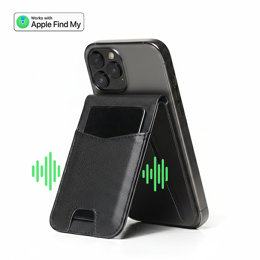 Slim MagSafe magnetic wallet, Card holder with Apple Find My tracking for iPhone/Android